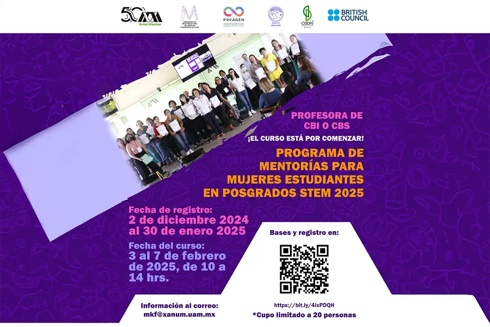 Curso Programa de Mentorías para Mujeres Estudiantes en Posgrados Stem 2025