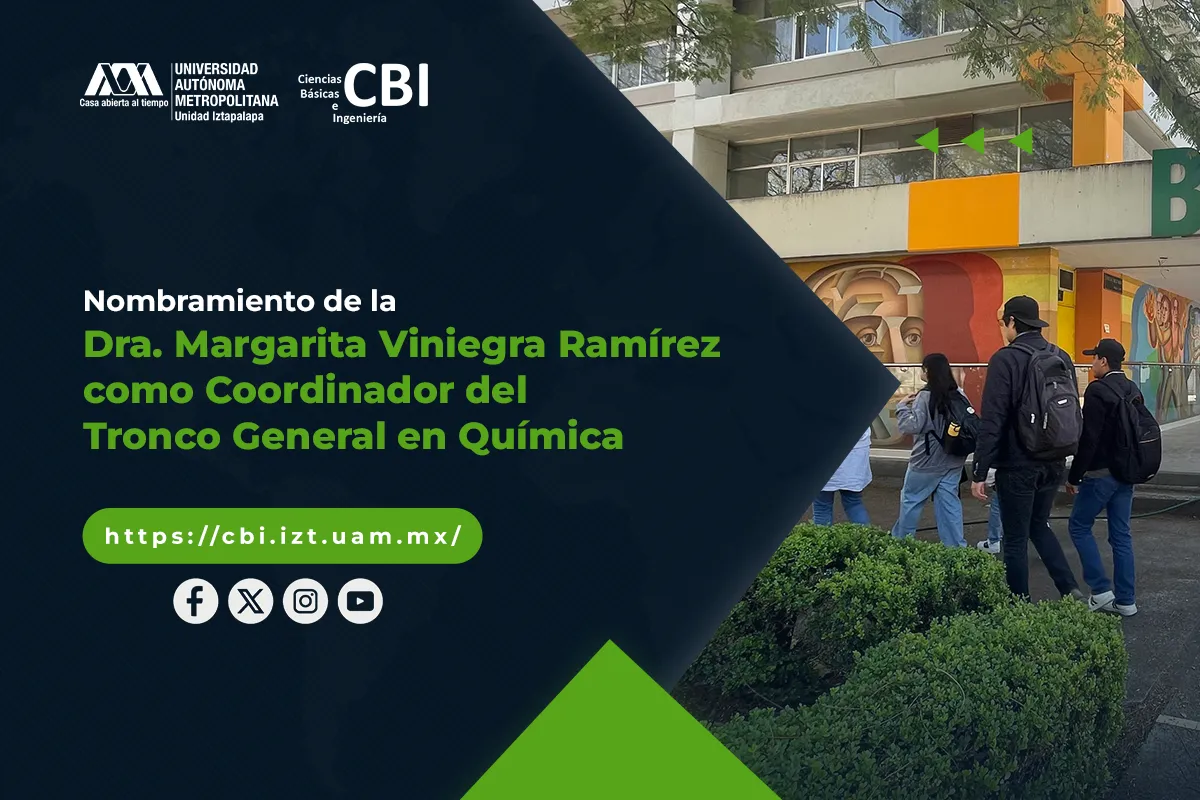 Nombramiento de la Dra. Margarita Viniegra Ramírez como Coordinador del Tronco General en Química